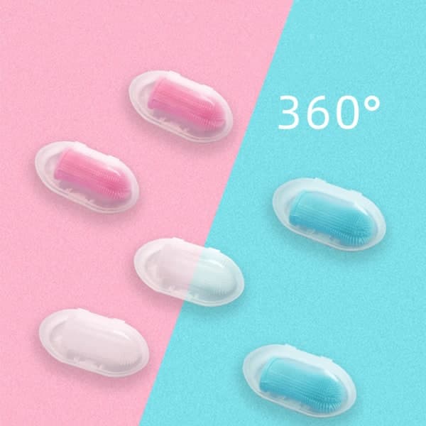 IC 3-pack Hundtandborste Pet Finger Tandborste Tandrengöring