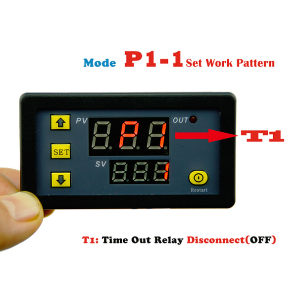 IC DC 12V 20A Digital Display Tidsfördröjningsrelä Timing Timer Cykling