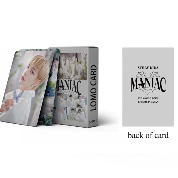 55 kpl Kpop Stray Kids Lomo-korttia Uusi albumi MANIAC JAPAN ENCORE Fotokortti Straykids Tulostus Laadukas straykids