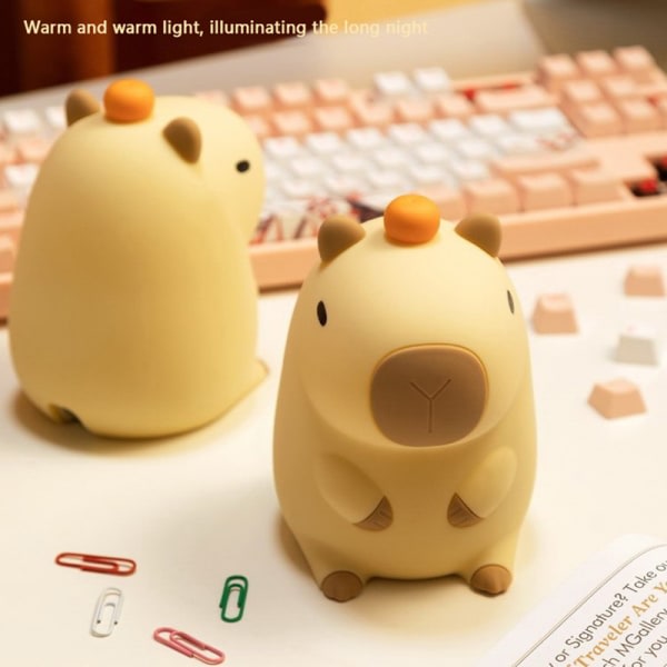 Capybara Silikon Nattlampe Sov Nattlampe For Romdekorasjon