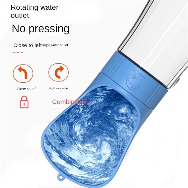 330ML Plast Resekopp för Husdjur, Bärbar, Lämplig för Utomhusbruk Blue