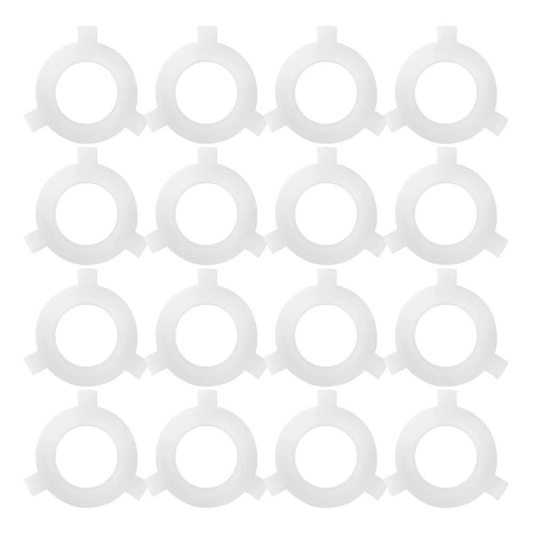 20-pack lampskärmsreduceringsringar E27 till E14 plastadapterringar för lampskärmsbyte vit