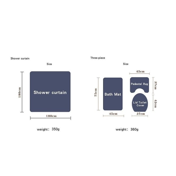 IC Fyra dele badeværelses sæt SET +SY1287