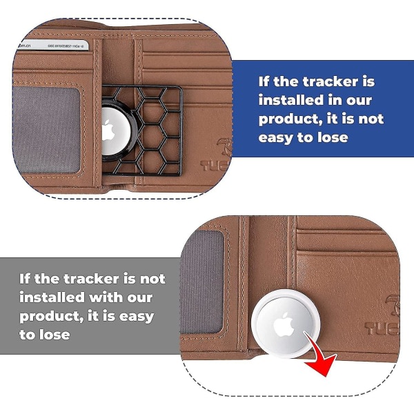 2 stk AirTag-holdere for lommebok, etui for Apple AirTag IC
