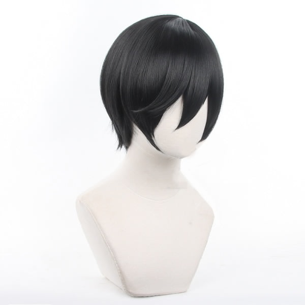 IC Anime Blue Lock ITOSHIRIN Cosplay Peruk Syntetiskt 32cm svart hår