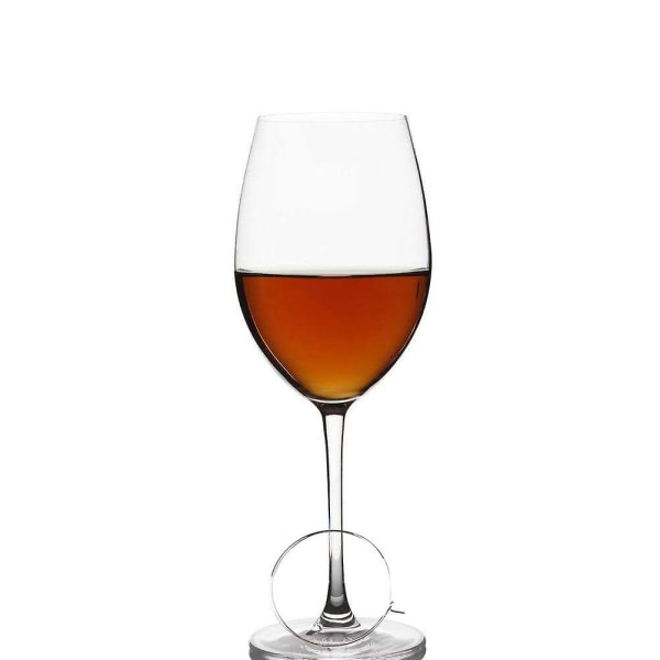 100 stk Glas øreringe Fest Vin charms Vin charm ring Glas charm ringe Vin øreringe bøjler (sølv)