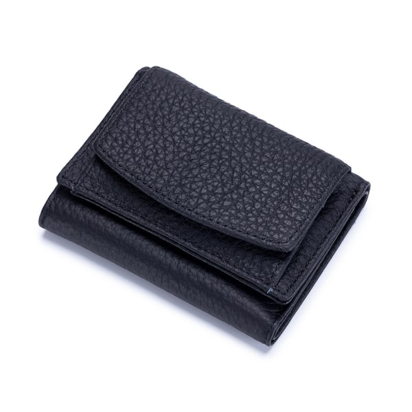 IC Liten håndväska for kvinder RFID-läder Kompakt kortväska for damer