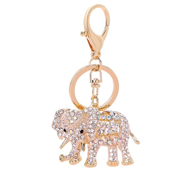 Attraktiv nyckelring hänge Elefantformad designväska Tillbehör Modenyckelhållare för nyckelring Handväska dekoration (vit) (10,5X6CM，Vit） IC