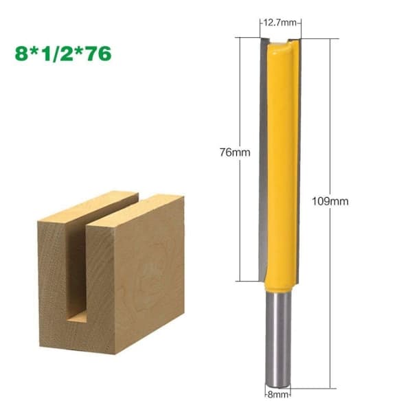 IC 3-pack 8 mm spårfräsar med extra långa spetsar i hårdmetall