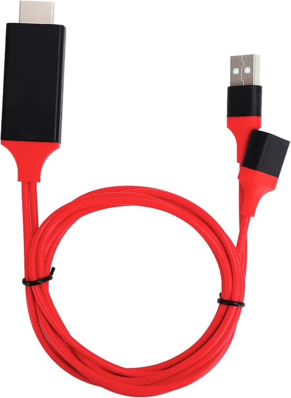 USB til HDMI-adapterkabel - Videoadapterkabel - Type-C til HDMI - 1080p - USB-han, syning