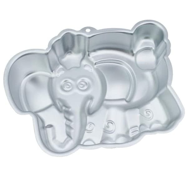 IC 3D Elefant Bakform Aluminium DIY Födelsedagstårtform