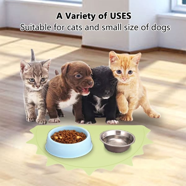 IG Silikonunderlägg for husdjur, bordstablet med ophøjede kanter
