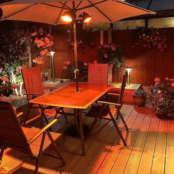 500 Watt Ruby Kompatibel med Heatmaster R7 Halogen Varmelampe til Terrassevarmer - 4-pak