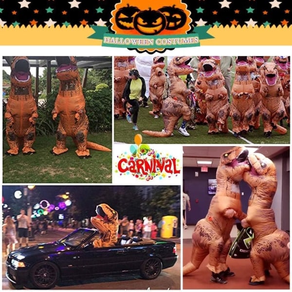 Oppblåsbar Dinosaurdrakt for Voksne - Oppblåsbar Dinosaurdrakt for Voksne SQBB