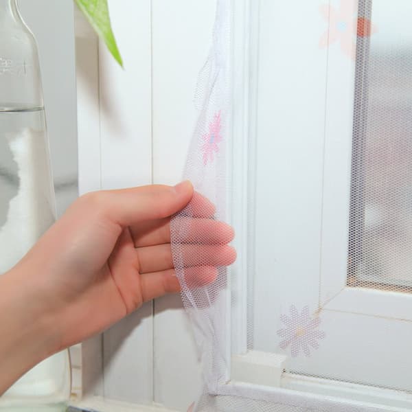 130x150cm - Window Net - Insect Screen - Cuttable - Insect Protection - Fly Screen - Window - Self-Adhesive - Mosquito Net - Keeps
