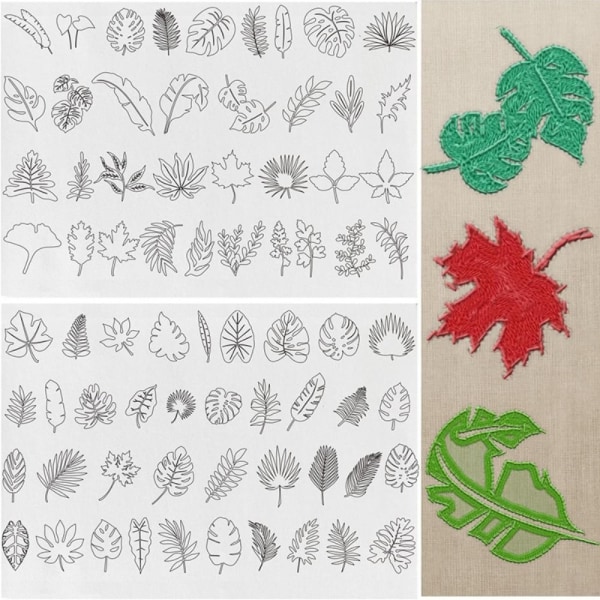 2 sting Broderi papir Håndsøm Stabilisatorer HH H H
