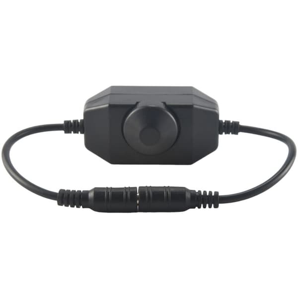 LED Strip Lysdæmper, DC 12V-24V 6A Lysdæmper, Egnet til 3528, 5050, 5630 LED Reblys (Sort)