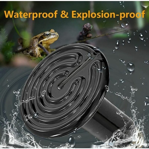 IC 75W 220V Reptilvarmelampe, Infrarød Vandafvisende Keramisk Varmelampe E27 Keramisk Varmelampe til Reptil Amfibie