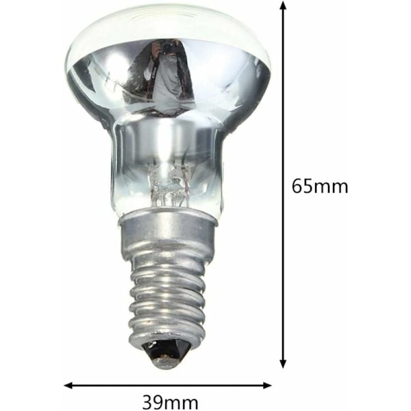 Lava Lampe Udskiftningspære - R39 E14 30W Lava Lampe Pære Reflektor Spot Lys Pære Lille Skrue, Glødetråds Glødepære til Hjemmekøkken
