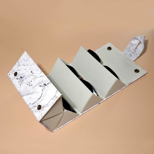 IC 5 pladser Læder Solbriller Organizer Multi Bril Display Organizer til Mænd og Kvinder