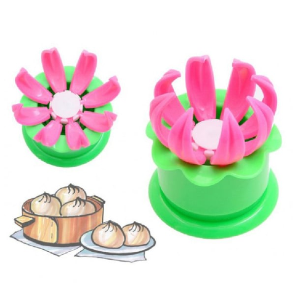 IC Kök DIY Bagværk Tærte Dumpling Maker Baozi Form Grøn