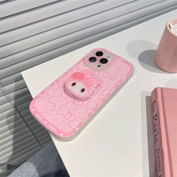 IC iPhone 13 Pro -kotelo Yhteensopiva Söpö Kawaii Cartoon Anime Söpö Kuvio TPU Pehmeä Kotelo iPhone13 Pro Cute 6,1 tuuman Kotelo (Vaaleanpunainen)