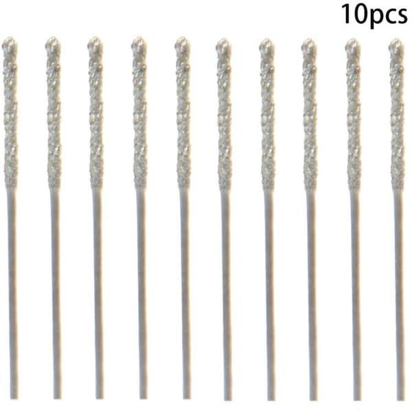 20 stk. 0,8 mm diamantbelagte spiralbor til fliser, glas og sten