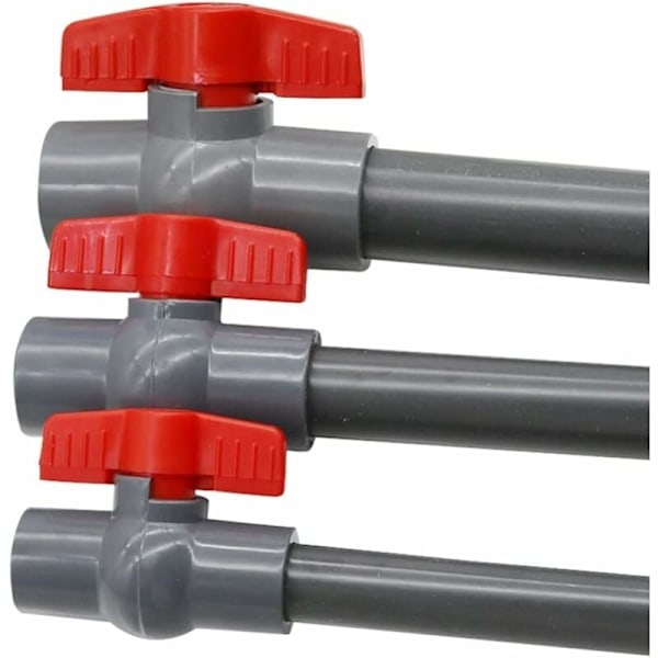 PVC kuleventil, U-PVC plastventil, rette koblinger for flytkontroll og stopp (φ20 mm)