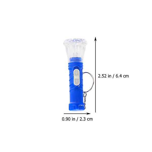 20st Mini Ficklampor Bärbara Nyckelringar Ljusande leksaker för barn (slumpmässig färg) (6,4X2,3CM, slumpmässig färg) IC