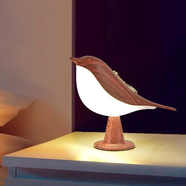 IC Sengelamper med Berøringskontrol, Sød Fugl LED-lampe, Sengelampe med Duftende Fugl, Dekorativ Kreativ Natlampe