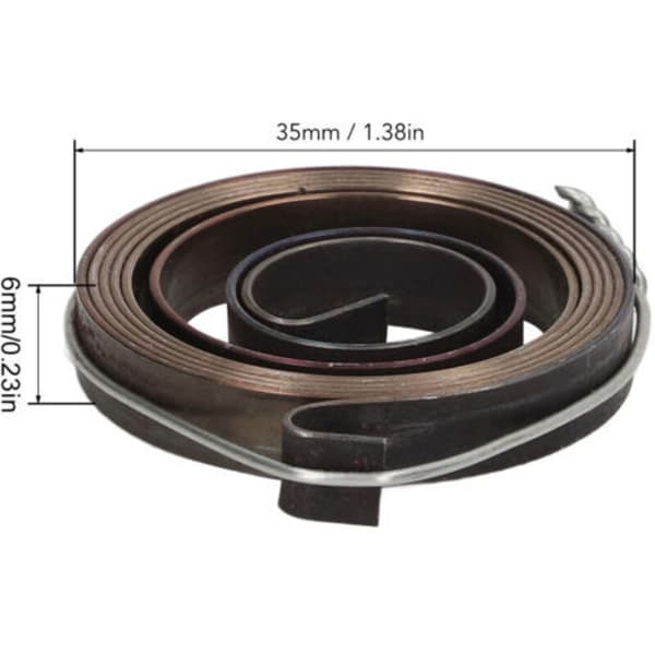2 st Borrpress Returfjäder Matningsstift Spole Montering 680mm 35x6x0.7mm