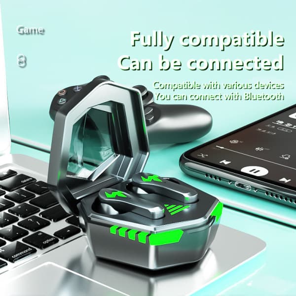 IC TWS Gaming Bluetooth Headset E-sport Gaming Trådløse In-Ear Høretelefoner