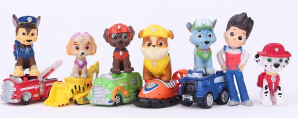 PAW PATROL 12-pack FIGURER julklappar