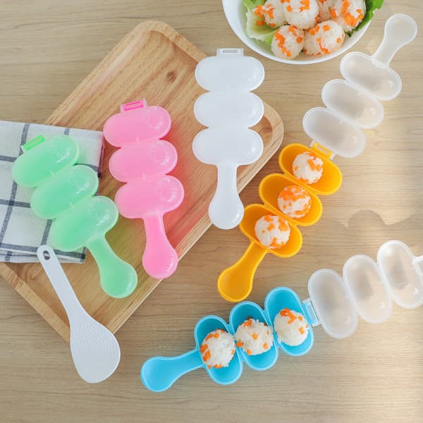 IC Risboldeforme DIY Risbolde Shaker Frokost Maker Form Onigiri Blå