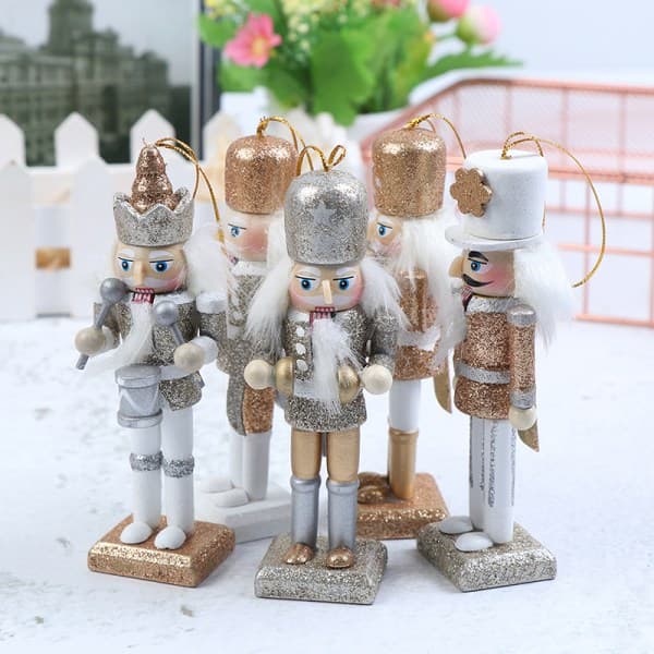 IC 1 stk 12cm Tre Nøtteknekker Solid Figur Modell Dukke Ha fargerik 1stk