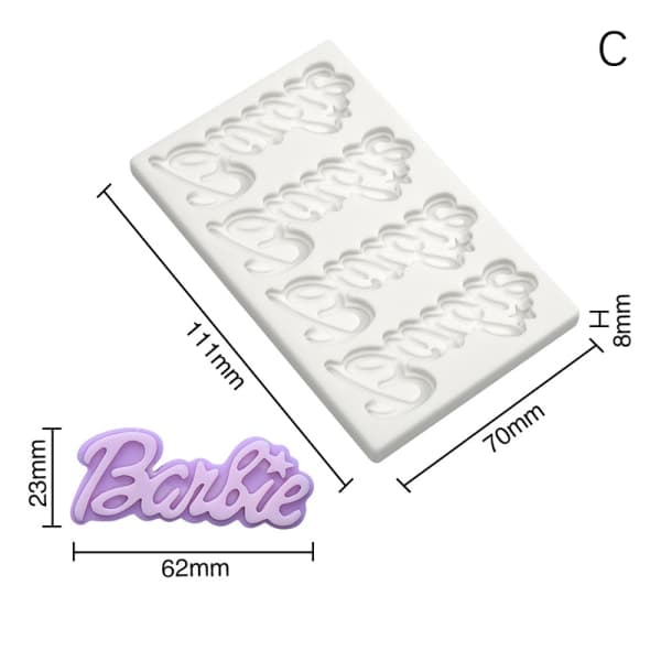 IC 1. 3D Fashion Pige Design Form DIY Chokoladefondant C