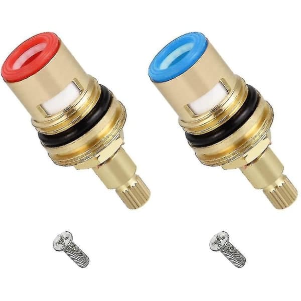 IC 2 stk Universal Erstatning Messing Keramisk Skiveventil Innsats