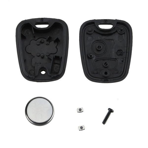 IC för Peugeot 206 2-Knappars Fjärrnyckel Reparationskit 2 Mikrobrytare+