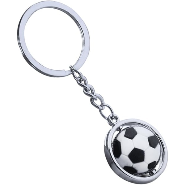 Fodbold nøglering - Metal roterende 3D sports nøglering, Fodbold IC