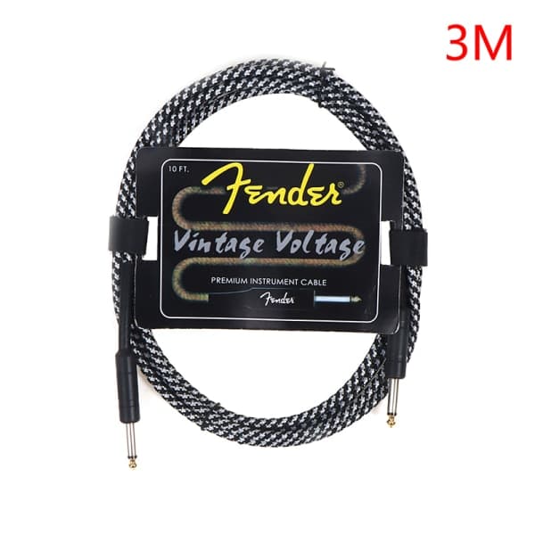 IC Fender Gitarrkabel Tråd Linje Bas Elbox o Kabel Brus R Svart 3m