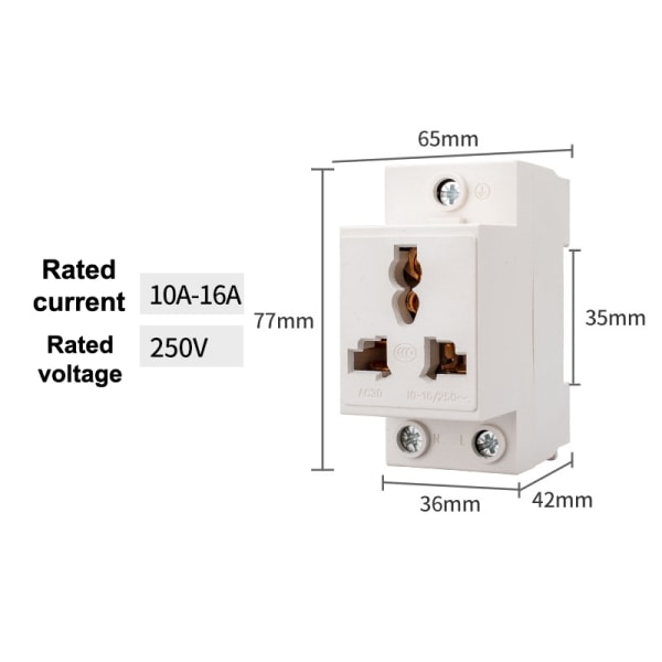 IC AC30 Typ Rail Mount AC Power 10/16/25/32A 250V 2/3/4-stiftskontakt A4