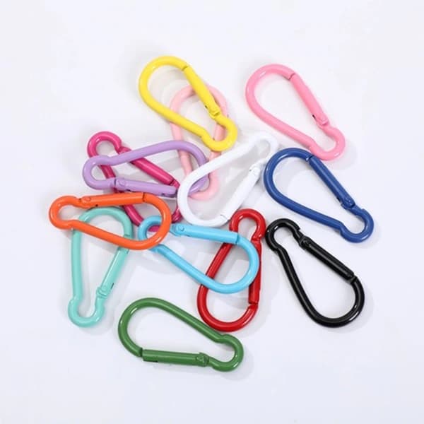 Keychain Bag Hanging Buckle Keychain U Disk Pendant Mountaineering Buckle DIY X red red