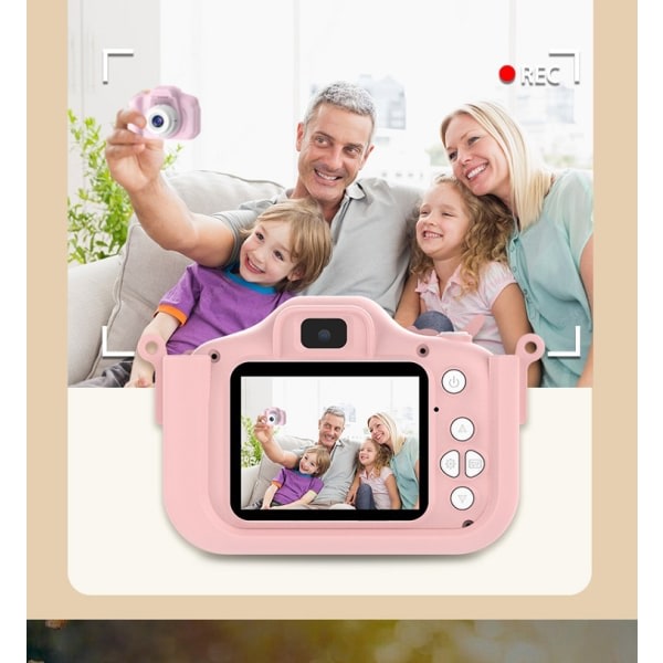 Barnkamera til flickor, 20 MP HD Dual Lens Toddler Blue