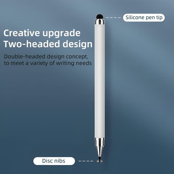 Stylus Pen til Touchskærm, 3-pak 2 i 1 Universal Høj Sensitiv Tablet Pen til iPad, Apple, Samsung Galaxy, Android, Microsoft