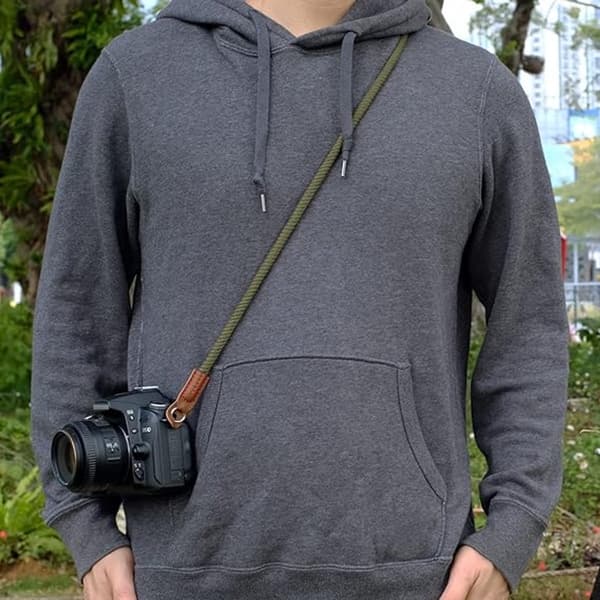 100cm - Camera Strap - Soft - Cotton Camera Strap - Neck Strap - Camera - Camera Accessories - Mirrorless - Cameras - System Cameras - Army Green