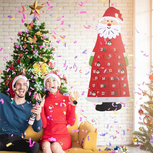 IC Julkalender, Filt Tomte Julkalender med 24 röda