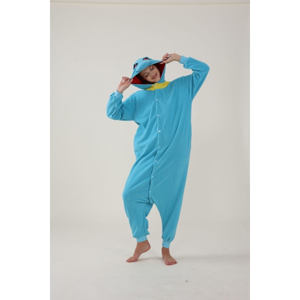 Polar Fleece-serie Halloween Tegneserie Dyr Onesie Pyjamas MJ51 Par Pyjamas Little giant crocodile 110