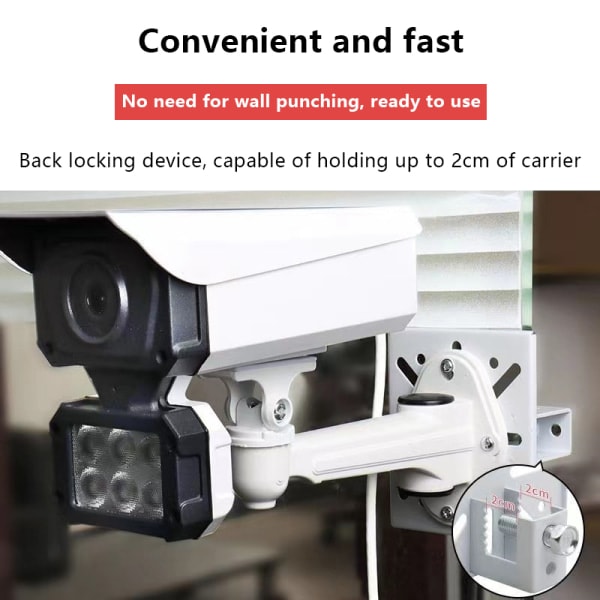IC Vertikal stolpemonteringsadapter Väggmonteringsfäste för CCTV Secu