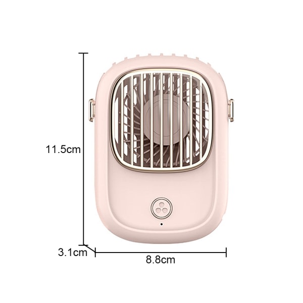 IG Handhållen fläkt Mini personlig fläkt med opladningsbart batteri pink