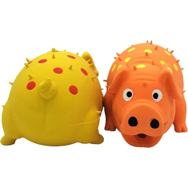 IC 2-pack Latex Gris Hundleksaker som Kvittrar
